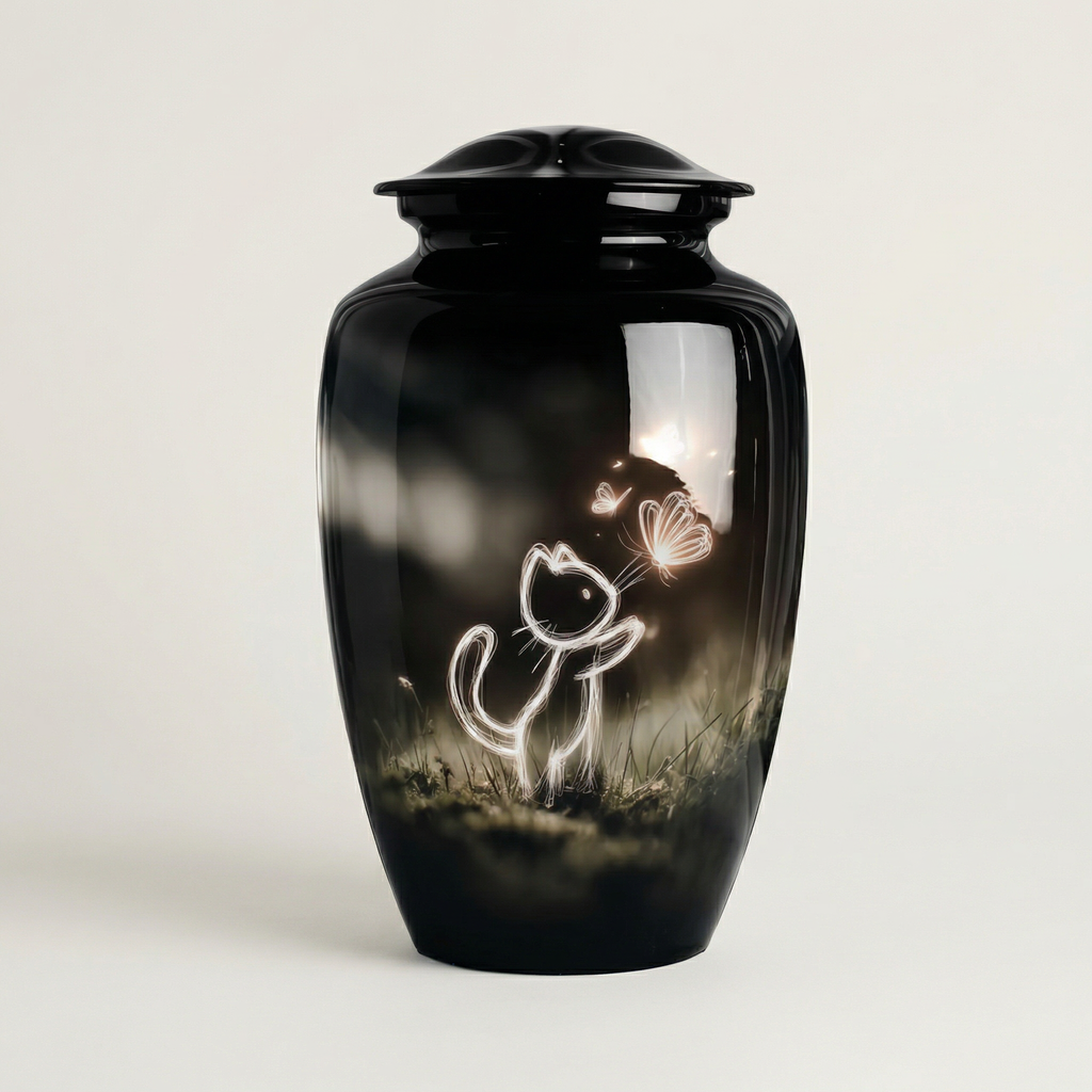 Cat Memorial Urn