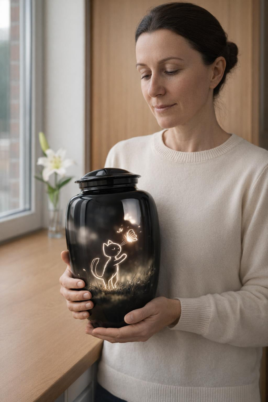 Cat Memorial Urn